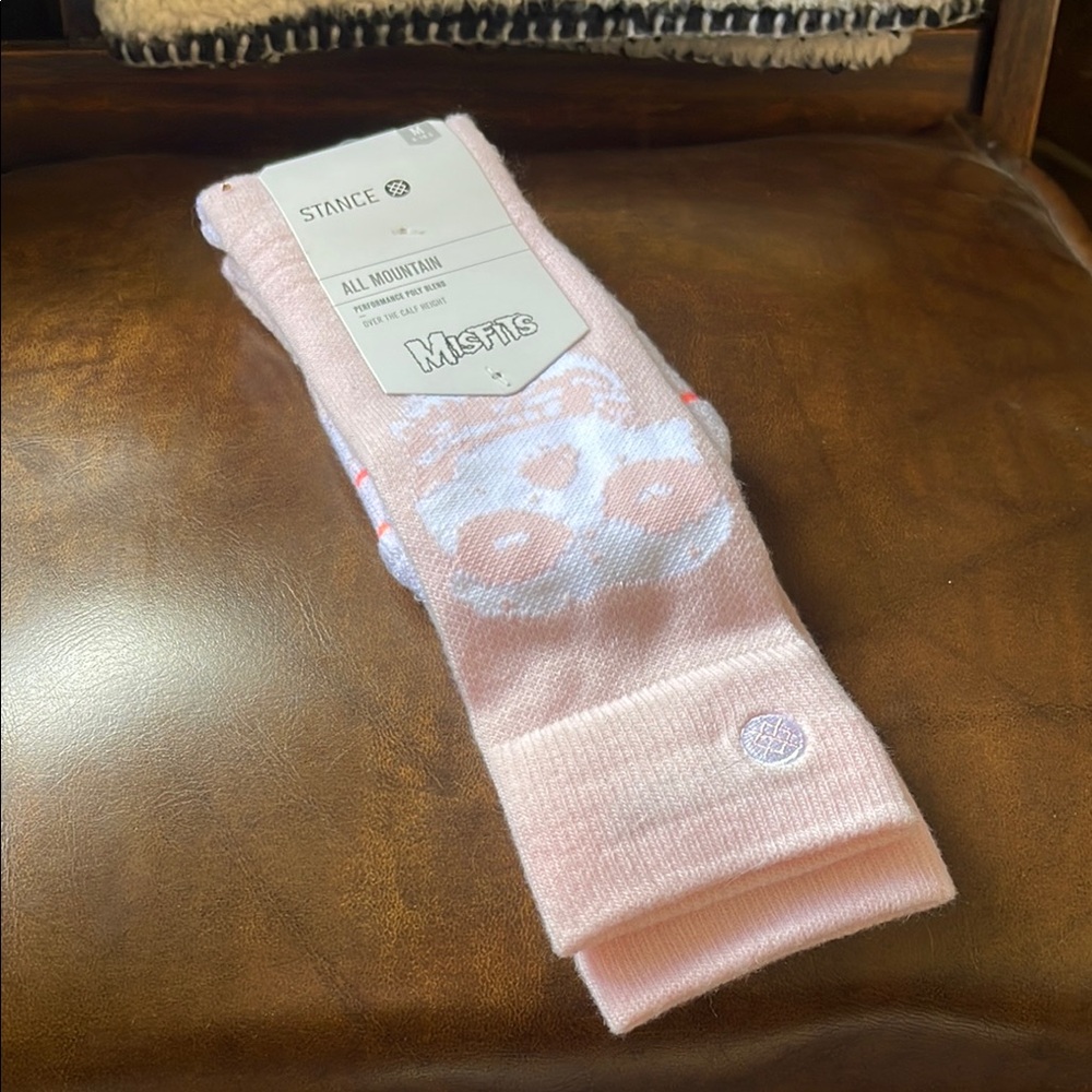 Stance Light Pink Misfit Snowboard  Socks
